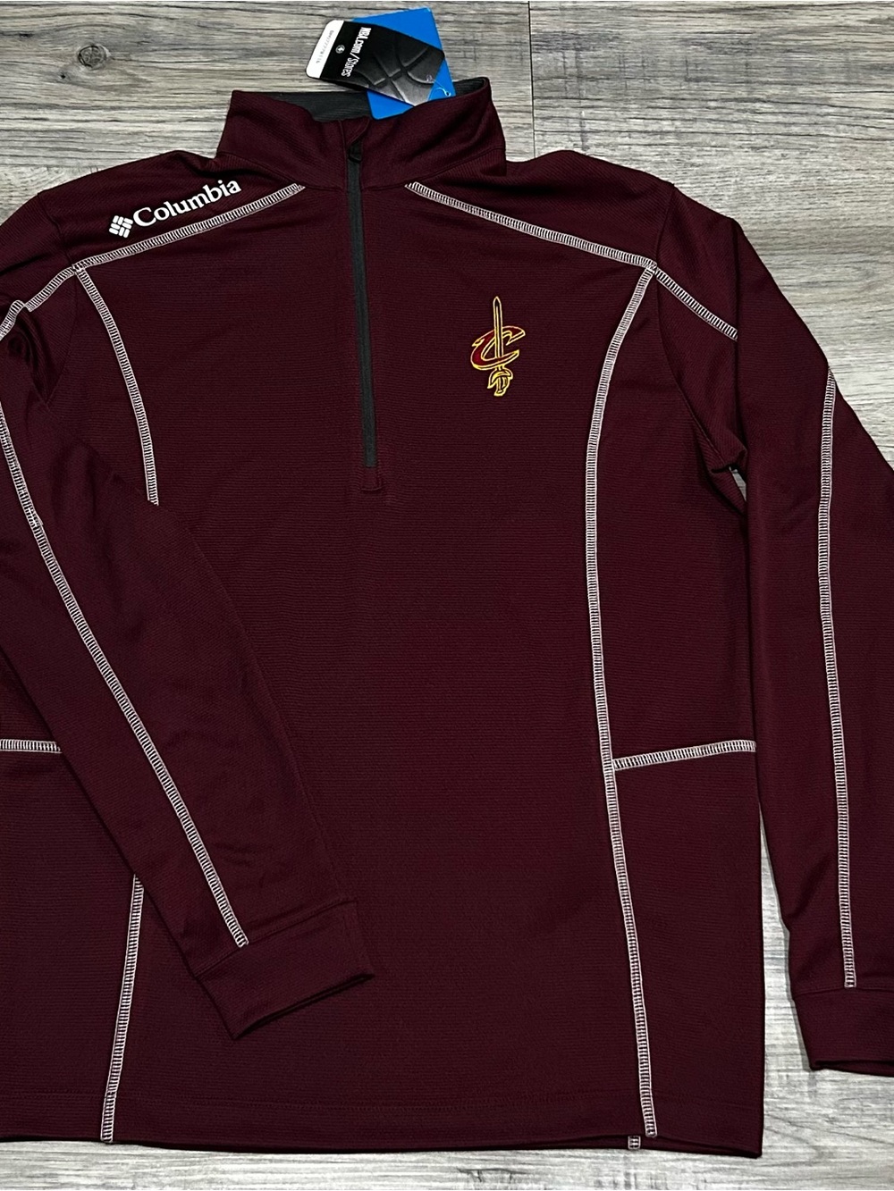 Columbia Cleveland Cavaliers 1/4 Zip Pullover Men's Small NWT